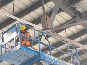 廣州白云機場南航物流通風降溫項目，瑞泰公司